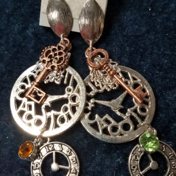 Keys of Time Earrings