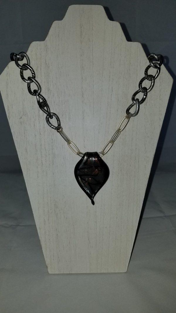 Glass with Large Link Chain