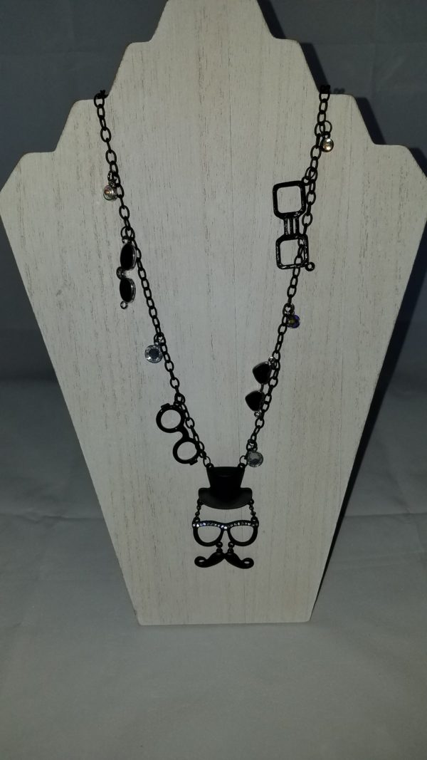 Mustache Face Necklace