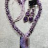 Amethyst and Sterling Silver necklace and Earrings